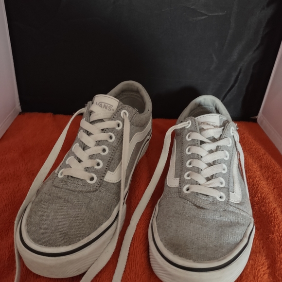 Vans Gray Canvas Women's Sneakers - Picture 2 of 10